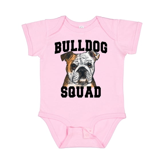 Inktastic Dog Bulldog Squad Boys or Girls Baby Bodysuit