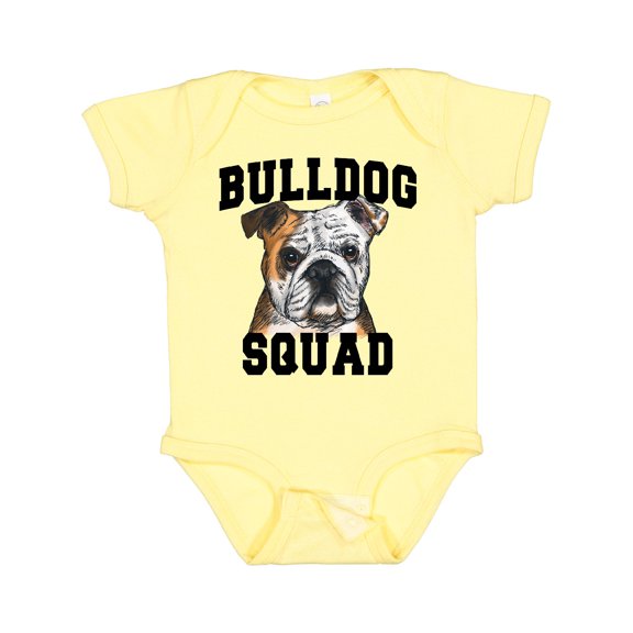Inktastic Dog Bulldog Squad Boys or Girls Baby Bodysuit