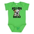 thumbnail image 1 of Inktastic Dog Bulldog Squad Boys or Girls Baby Bodysuit, 1 of 5