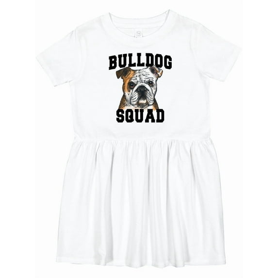 Inktastic Dog Bulldog Squad Girls Toddler Dress