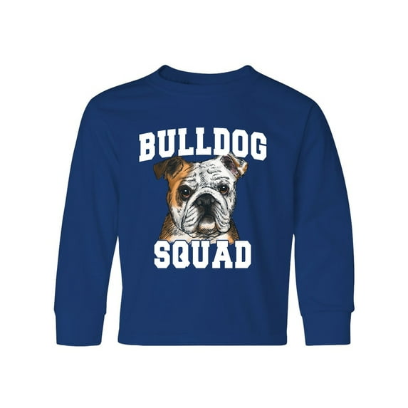 Inktastic Dog Bulldog Squad Long Sleeve Youth T-Shirt