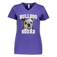thumbnail image 1 of Inktastic Dog Bulldog Squad Women's V-Neck T-Shirt, 1 of 5