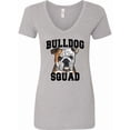 thumbnail image 1 of Inktastic Dog Bulldog Squad Women's V-Neck T-Shirt, 1 of 5