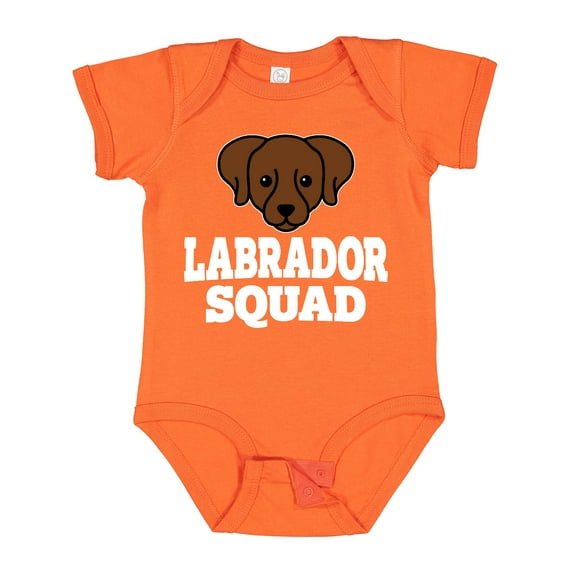 Inktastic Dog Chocolate Labrador Squad Boys or Girls Baby Bodysuit
