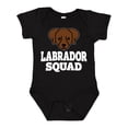 thumbnail image 1 of Inktastic Dog Chocolate Labrador Squad Boys or Girls Baby Bodysuit, 1 of 5