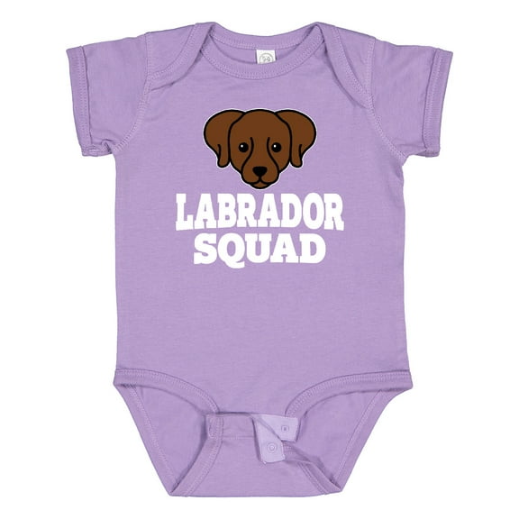 Inktastic Dog Chocolate Labrador Squad Boys or Girls Baby Bodysuit