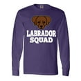 thumbnail image 1 of Inktastic Dog Chocolate Labrador Squad Long Sleeve T-Shirt, 1 of 5