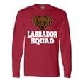 thumbnail image 1 of Inktastic Dog Chocolate Labrador Squad Long Sleeve T-Shirt, 1 of 5