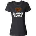 thumbnail image 1 of Inktastic Dog Chocolate Labrador Squad Women's T-Shirt, 1 of 5