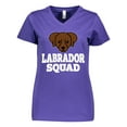 thumbnail image 1 of Inktastic Dog Chocolate Labrador Squad Women's V-Neck T-Shirt, 1 of 5