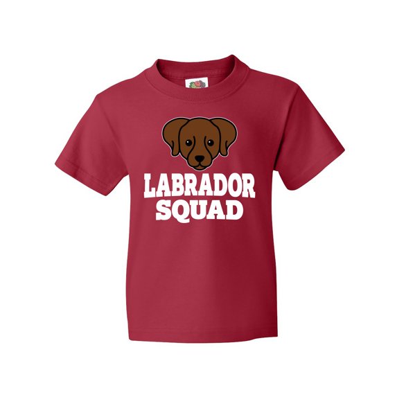 Inktastic Dog Chocolate Labrador Squad Youth T-Shirt