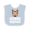 thumbnail image 1 of Inktastic Dog Corgi Squad Boys or Girls Baby Bib, 1 of 4