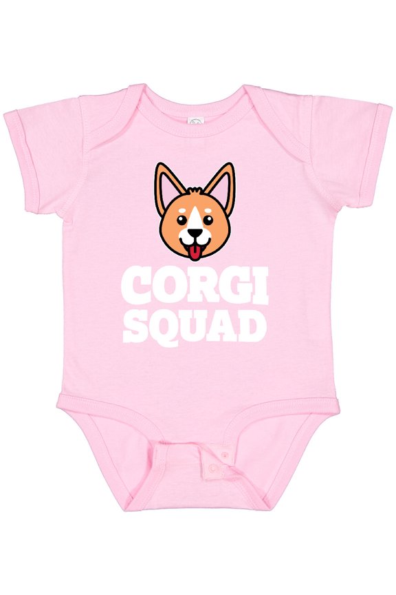 Dog Corgi Squad Boys or Girls Baby Bodysuit