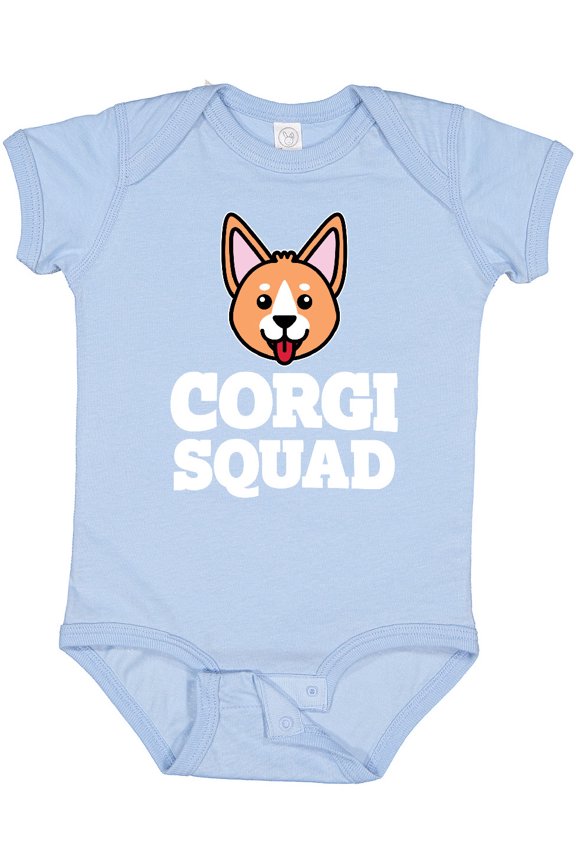 Dog Corgi Squad Boys or Girls Baby Bodysuit