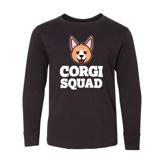 Inktastic Dog Corgi Squad Long Sleeve Youth T-Shirt