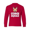 thumbnail image 1 of Inktastic Dog Corgi Squad Long Sleeve Youth T-Shirt, 1 of 5