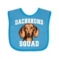 thumbnail image 1 of Inktastic Dog Dachshund Squad Boys or Girls Baby Bib, 1 of 4