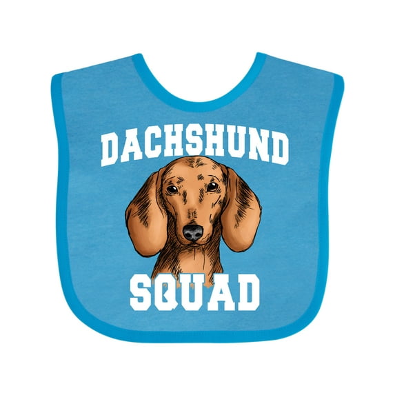 Inktastic Dog Dachshund Squad Boys or Girls Baby Bib