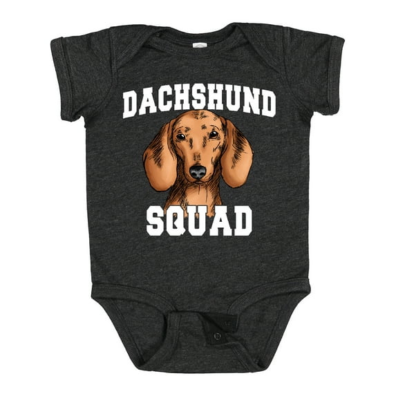 Inktastic Dog Dachshund Squad Boys or Girls Baby Bodysuit