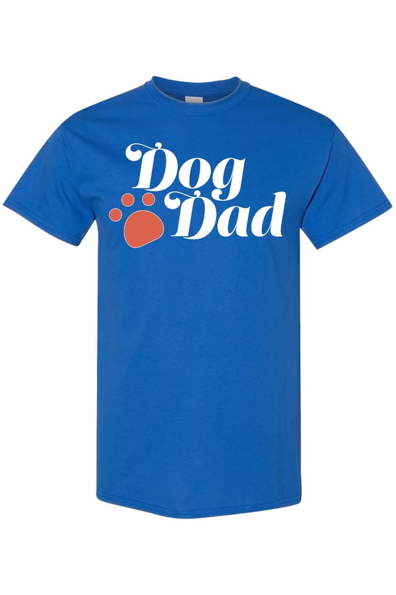Dog Dad with Pawprint for Father's Day T-Shirt