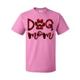 thumbnail image 1 of Inktastic Dog Mom with Paw Print in Plaid T-Shirt, 1 of 5