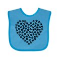 thumbnail image 1 of Inktastic Dog Paws, Puppy Paws, Animal Paws, Heart, Pet Boys or Girls Baby Bib, 1 of 4