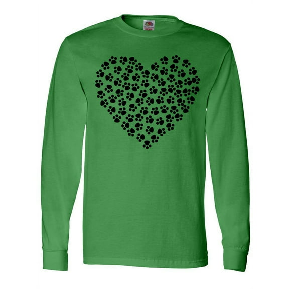 Inktastic Dog Paws, Puppy Paws, Animal Paws, Heart, Pet Long Sleeve T-Shirt