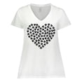 thumbnail image 1 of Inktastic Dog Paws, Puppy Paws, Animal Paws, Heart, Pet Women's Plus Size V-Neck T-Shirt, 1 of 5