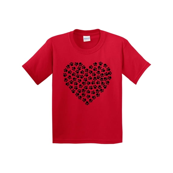 Inktastic Dog Paws, Puppy Paws, Animal Paws, Heart, Pet Youth T-Shirt