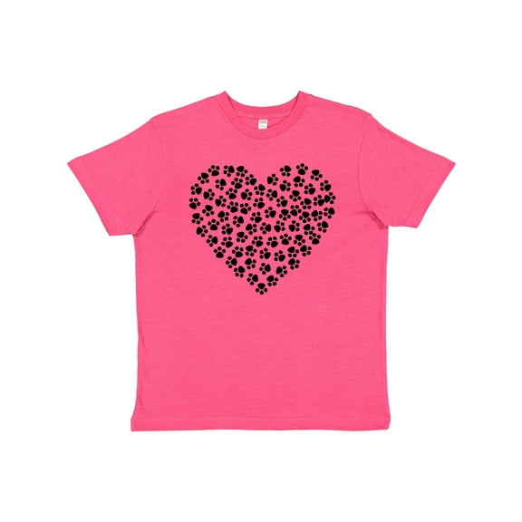 Inktastic Dog Paws, Puppy Paws, Animal Paws, Heart, Pet Youth T-Shirt