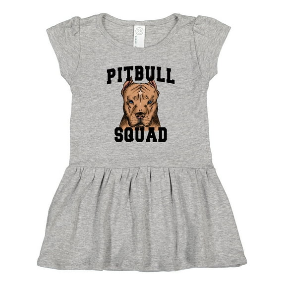 Inktastic Dog Pitbull Squad Girls Toddler Dress