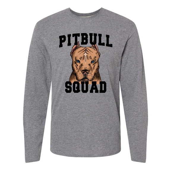 Inktastic Dog Pitbull Squad Long Sleeve T-Shirt