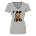 thumbnail image 1 of Inktastic Dog Pitbull Squad Women's V-Neck T-Shirt, 1 of 5