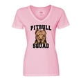 thumbnail image 1 of Inktastic Dog Pitbull Squad Women's V-Neck T-Shirt, 1 of 5