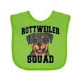 thumbnail image 1 of Inktastic Dog Rottweiler Squad Boys or Girls Baby Bib, 1 of 4
