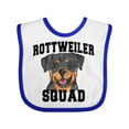 thumbnail image 1 of Inktastic Dog Rottweiler Squad Boys or Girls Baby Bib, 1 of 4