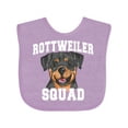 thumbnail image 1 of Inktastic Dog Rottweiler Squad Boys or Girls Baby Bib, 1 of 4