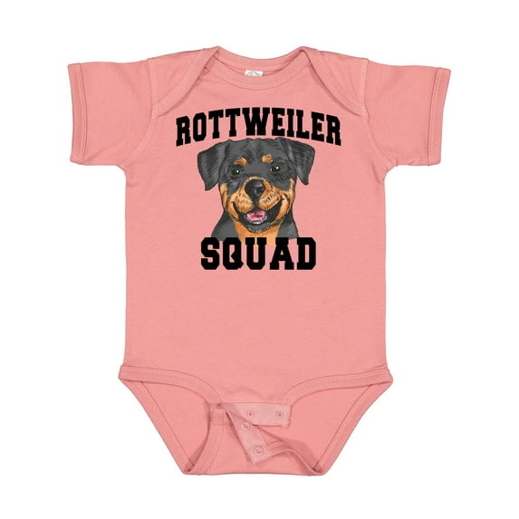 Inktastic Dog Rottweiler Squad Boys or Girls Baby Bodysuit