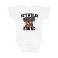 thumbnail image 1 of Inktastic Dog Rottweiler Squad Boys or Girls Baby Bodysuit, 1 of 5