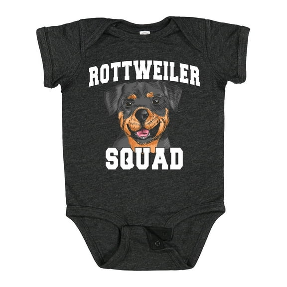 Inktastic Dog Rottweiler Squad Boys or Girls Baby Bodysuit