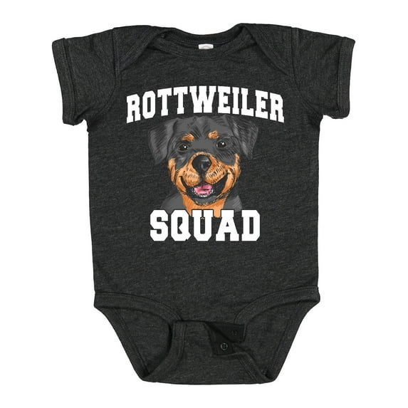 Inktastic Dog Rottweiler Squad Boys or Girls Baby Bodysuit