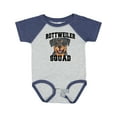 thumbnail image 1 of Inktastic Dog Rottweiler Squad Boys or Girls Baby Bodysuit, 1 of 5