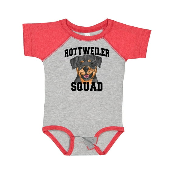 Inktastic Dog Rottweiler Squad Boys or Girls Baby Bodysuit
