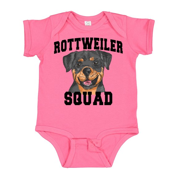 Inktastic Dog Rottweiler Squad Boys or Girls Baby Bodysuit