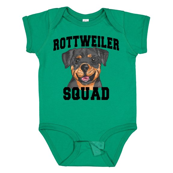Inktastic Dog Rottweiler Squad Boys or Girls Baby Bodysuit