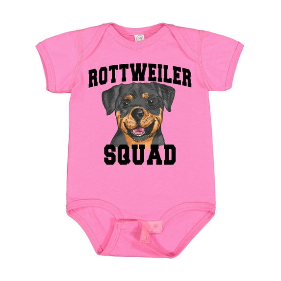 Inktastic Dog Rottweiler Squad Boys or Girls Baby Bodysuit