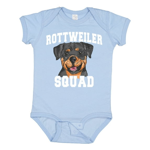 Inktastic Dog Rottweiler Squad Boys or Girls Baby Bodysuit