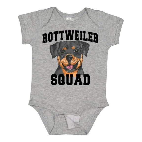 Inktastic Dog Rottweiler Squad Boys or Girls Baby Bodysuit