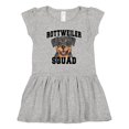 thumbnail image 1 of Inktastic Dog Rottweiler Squad Girls Toddler Dress, 1 of 5