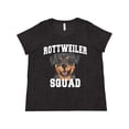 thumbnail image 1 of Inktastic Dog Rottweiler Squad Women's Plus Size T-Shirt, 1 of 5